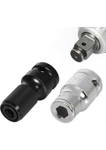 Stil 5 1/4 3/8 1/2 Cırcır Soket Adaptörü Kare Sürücü Altıgen Bit Tutucu Elektrikli Cırcır Anahtarı Adaptörü Darbe Soket Dönüştürücü El Aleti (Yurt Dışından) modelleri