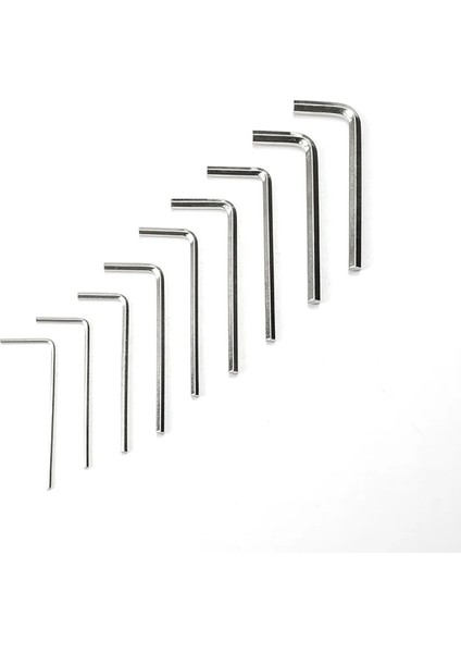 Nikel Kaplama 1.27MM 20 Adet Nındejın 2-20 Adet L Şekilli Altıgen Altıgen Anahtar Allen Anahtarı 0.9mm 1.5mm 2mm 2.5mm 3mm 4mm 5mm 6mm 8mm Karbon Çelik Allen Anahtarı (Yurt Dışından)