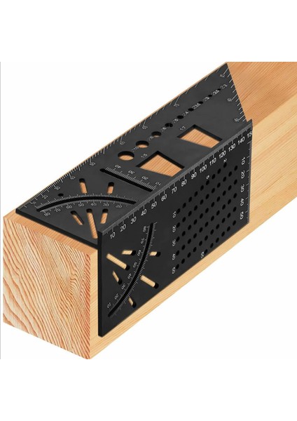 Çok Fonksiyonlu 3D Açı Cetvel 45 Derece Ağaç Işleme Hattı Cetvel Marangoz Hattı Kare Ölçüm Cetveli Scribe Mark Çizgi Ölçer (Yurt Dışından) fiyatları