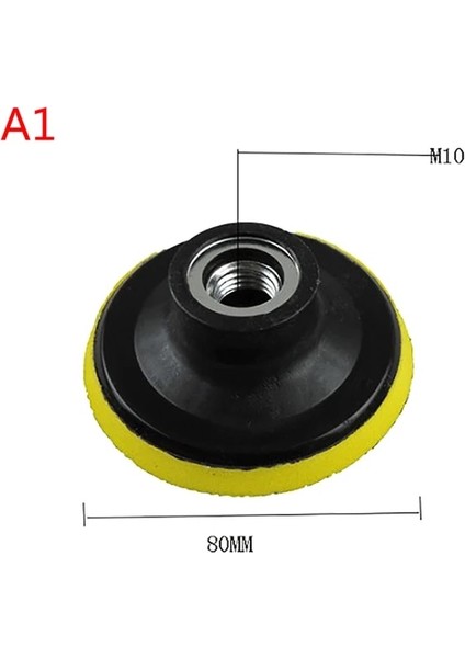 A1 Araba Parlatıcı Kaput Dia.80/ 100/150 mm Açı Öğütücü Tekerlek Sander Kağıt Disk Otomatik Parlatma Makinesi Aracı Destek Pedi (Yurt Dışından)