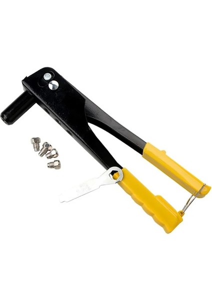 1 Takım Manuel El Somun Perçin Tabancası Seti ile 2.4mm 3.2mm 4.0mm 4.8mm El Aletleri Perçin Çivileri Tüm Çelik Sağlam Yapı Enstrüman (Yurt Dışından)