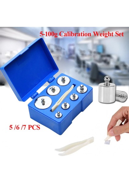 500G 5/6/7 Adet M2 Hassas Kalibrasyon Ağırlığı Dijital Tartı Seti Kiti Cımbız ile Ağırlık Ölçeği Araçları Dahil 5-200G Sıcak Satış (Yurt Dışından) indirimleri