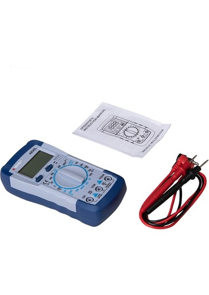 Beyaz Mavi 1 Adet A830L LCD Dijital Multimetre Ac Dc Gerilim Diyot Frekans Multitester Akım Test Cihazı Buzzer Fonksiyonu ile Aydınlık Ekran (Yurt Dışından)