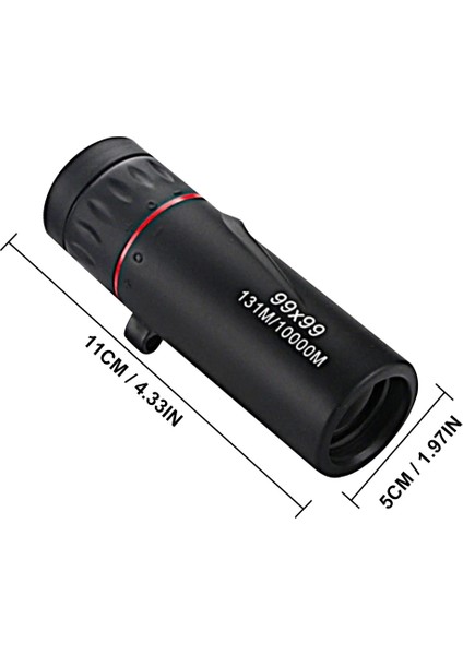 Klipssiz 99X99 Yüksek Büyütme Hd Monoküler Teleskop Düşük Işık Gece Görüşü Kızılötesi Olmayan Cep Monoküler Seyahat Avcılık Için (Yurt Dışından) fırsatları
