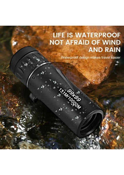 Klipssiz 99X99 Yüksek Büyütme Hd Monoküler Teleskop Düşük Işık Gece Görüşü Kızılötesi Olmayan Cep Monoküler Seyahat Avcılık Için (Yurt Dışından) indirimleri