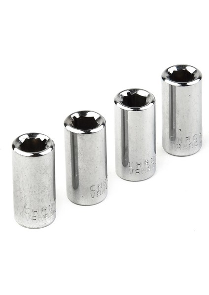 Soket 4 Adet 1/4'' Kare Sürücü 1/4'' Hex Soket Uçları Dönüştürücü Tornavida Bit Adaptörü El Aleti Anahtarı Soket (Yurt Dışından)