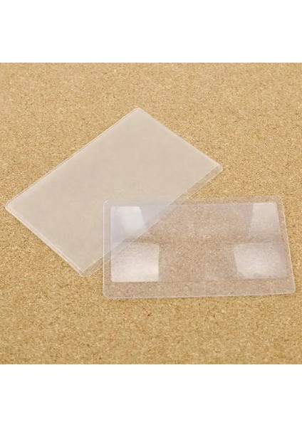 10 Adet 10 Adet 3 x Gözlük Büyüteç Büyütme Büyüteç Lens 8.00*5.50*0.04 cm Kredi Kartı Boyutu Şeffaf Büyüteç (Yurt Dışından)