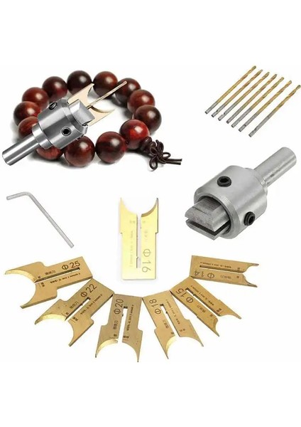8mm Premium Boncuk Matkap Ucu Karbür Topu Bıçak Ağaç Işleme Freze Kesicisi Kalıplama Aracı Boncuk Yönlendirici Ucu Matkaplar Bit Seti (Yurt Dışından)