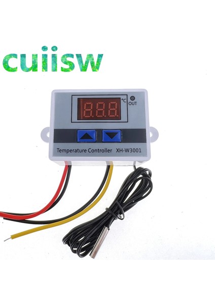 DC12V 12V/ 24V/ 110V /220V W3001 Dijital LED Sıcaklık Kontrol Cihazı 10A Termostat Kontrol Anahtarı Probu XH-W3001 (Yurt Dışından)