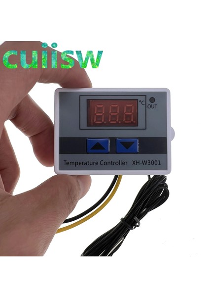 DC12V 12V/ 24V/ 110V /220V W3001 Dijital LED Sıcaklık Kontrol Cihazı 10A Termostat Kontrol Anahtarı Probu XH-W3001 (Yurt Dışından)