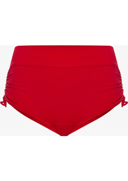 Kırmızı New Boxer Yüksek Bel Bikini Altı