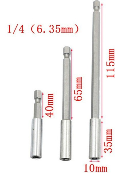 100MM Elektrikli Tornavida Uzatılmış Biyel Kol Hızlı Bağlantı Uzatma Çubuğu 75/100/150MM Uzunluk (Yurt Dışından) fiyatları