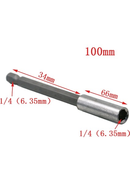 100MM Elektrikli Tornavida Uzatılmış Biyel Kol Hızlı Bağlantı Uzatma Çubuğu 75/100/150MM Uzunluk (Yurt Dışından) fırsatları