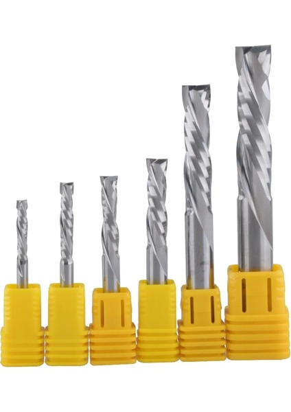 3.175X15X38L 1 Adet Yukarı Aşağı Kesim Iki Flüt Spiral Karbür Değirmen Takım Kesiciler Cnc Router, Sıkıştırma Ahşap End Mill Kesici Uçları (Yurt Dışından)
