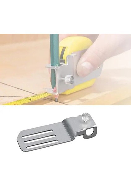 01 Dayanıklı Kalem Tutucu Kelepçe Çok Rollü Taşınabilir Mezura Işaretleyici Aracı Beraberlik Daire Alufer Daire Bulucu Aracı Bant Bant (Yurt Dışından)