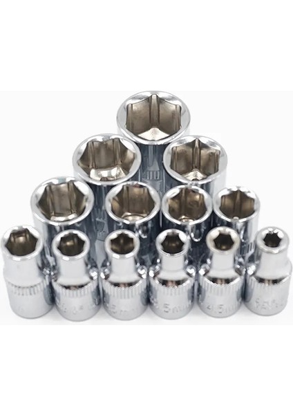 BS09-4MM-2.5CM 1/4 Inç 4-14MM Kol Altı Açılı Kol Hex Derin Lokma Anahtar Kafa Kol Cırcır Anahtarı Oto Tamir El Aleti (Yurt Dışından)