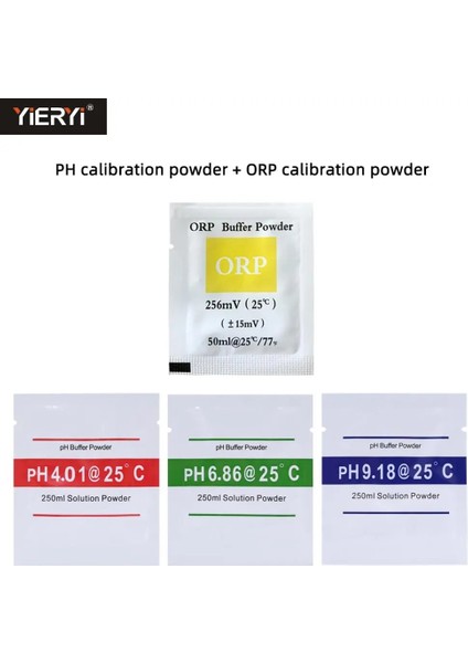 9.18 Yieryi Ph Tampon Tozu 4,00 4,01 6,86 7,00 9,18 10,01 Ph Orp Test Cihazı, Kalibrasyon Çözeltisinin Tampon Tozunu Ölçer (Yurt Dışından) fiyatları