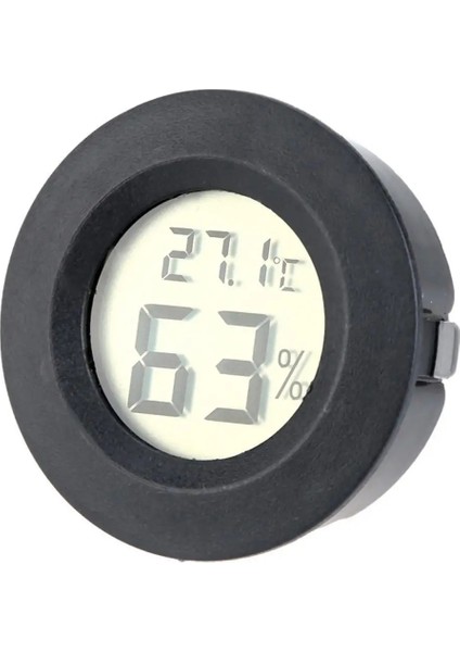 Siyah Mini Higrometre Termometre Dijital LCD Monitör Kapalı/açık Nem Ölçer Ölçer Sıcaklık Sera Sürüngen (Yurt Dışından) modelleri