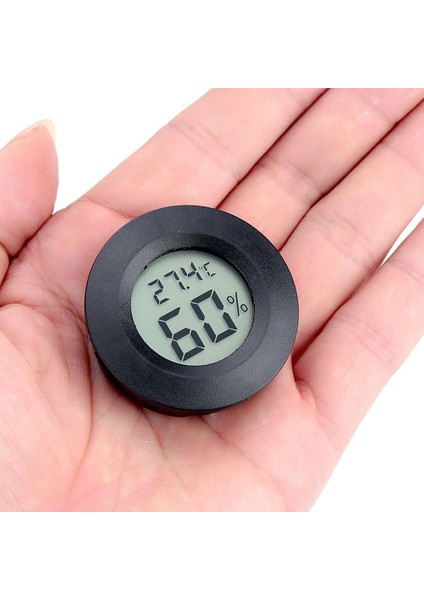 Siyah Mini Higrometre Termometre Dijital LCD Monitör Kapalı/açık Nem Ölçer Ölçer Sıcaklık Sera Sürüngen (Yurt Dışından) indirimleri
