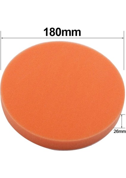 180MM Parlatıcı Sünger Ped Ağda Parlatma Sürtünme Ruber Ovma Pedi Güç Fırçalama Tüm Amaçlı Araba Tamir Oto Bakım Temizleme Aracı (Yurt Dışından)