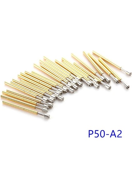 P50-D2 Sıcak Satış P50 Serisi Nikel Kaplama Test Probu Elektronik Yay Algılama Iğnesi 100 Adet/torba Test Araçları Için Pirinç Pogo Pimleri (Yurt Dışından) fırsatları