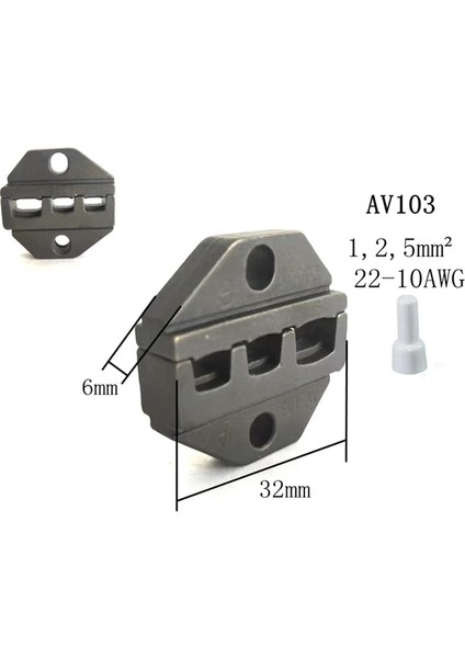 AV103 Kalıp Setleri FSE/HS-A03B/A03C/AV10A/AV101/A10/A16WF/AV103 Sıkma Pensesi Çeneleri Makine Modülleri Fiş Yayı Sıkma Kapağı Terminalleri (Yurt Dışından)