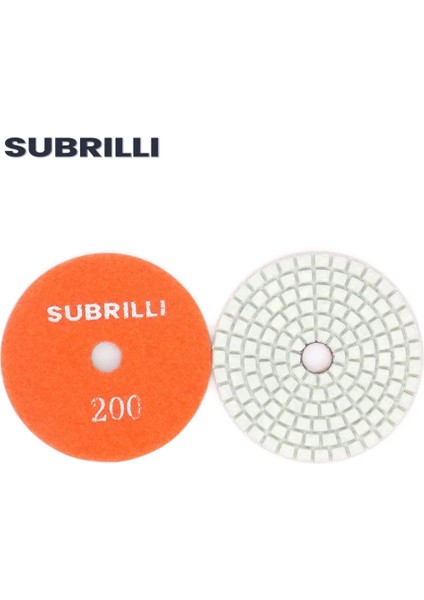 Grit 100 1 Adet Subrıllı 3 Inç Elmas Parlatma Pedleri Granit Taş Parlatma Parlatma Aşındırıcı Tekerlek Açılı Taşlama Araçları GRIT50-3000 # (Yurt Dışından)