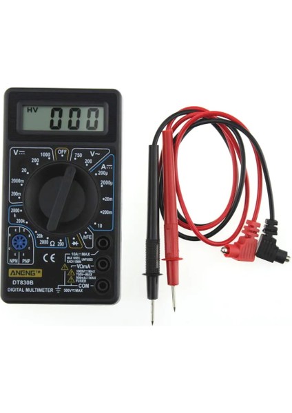 DT838 Multimetre DT838 DT830B Dijital Multimetre Test Cihazı Voltmetre Ölçüm Akımı Direnç Sıcaklık Ölçer Acdc Ampermetre Test Kurşun Probu (Yurt Dışından)