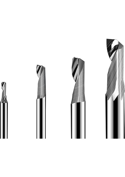 3.175X12 1 Adet 5A 3.175/4/5/6/8MM Tek Flüt Freze Kesiciler Alüminyum Cnc Araçları Katı Karbür Alüminyum Kompozit Paneller Ağaç Işleme (Yurt Dışından) fırsatları