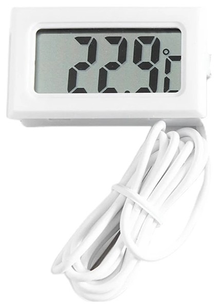 Santigrat Beyaz Dijital Termometre LCD Ekran Su Geçirmez Balık Akvaryumu Su Deposu Sıcaklık Termometre Ölçer Aqua-Tic Pet Malzemeleri Dropship (Yurt Dışından)