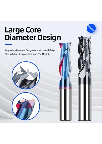 D3XD3X75L 1 Adet HRC45 4f HRC55 4 Flüt Alaşım Tungsten Çelik Freze Karbür Parmak Frezeler Kesici Kesme Aleti Cnc Işleme Kaplama Düz Uçlu Değirmen (Yurt Dışından)