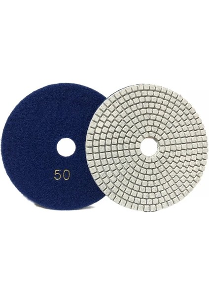50 Irmik 5 "125MM Kuru/ıslak Elmas Parlatma Pedleri Granit Mermer Taş Için Keskin Esnek Taşlama Diskleri 30/100/150/300/500/800/1000 Irmik (Yurt Dışından)
