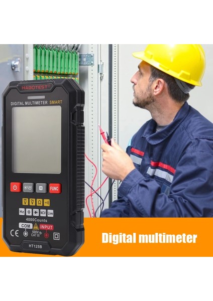 Evrensel Prob 10A HT125B Akıllı Multimetre Dijital Ac Dc 600 V Gerilim Diyot Metre Trms Ohm Hz Kondansatör Test Cihazı Sensörü Voltmetre Elektrikli Aletler (Yurt Dışından) fırsatları