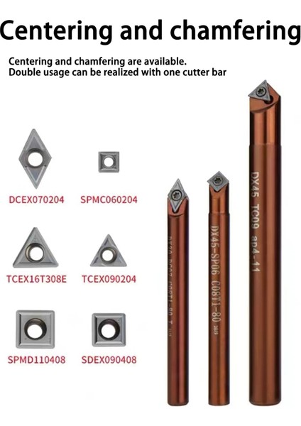 SPEX060204 Cnc Merkezleme Pah Kırma Kesici Çubuk Matkap DX30 DX45 Işleme Merkezi Aracı V-Oluk Işleme Değiştirilebilir Uç Tipi (Yurt Dışından) modelleri