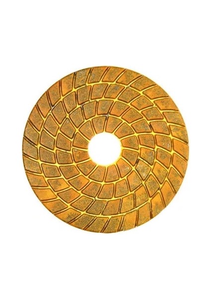 No 2 500,1 Adet 4 Inç Rıjıleı 4 Inç Süper Elmas Parlatma Pedi 100MM Bakır Metal Bond Mermer Granit Taş Için Islak Parlatma Pedi Hızlı Taşlama (Yurt Dışından)