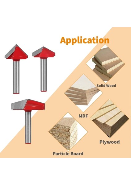 6X16X90 Nxwınd 3D V Tipi Planya Kesici Bit Yönlendirici Bit Cnc Katı Karbür Kesiciler Ağaç Işleme Freze Kesicisi Ahşap Bit Yüz Mill (Yurt Dışından) indirimleri
