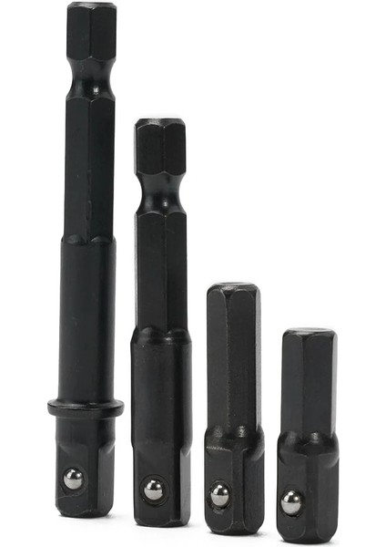 4 Adet 4/1 Adet Matkap Soket Adaptörü Hex Shank Darbeli Sürücü 1/4 Inç Hex Shank Kare Soket Uzatma Matkap Uçları Güç Aracı (Yurt Dışından) modelleri