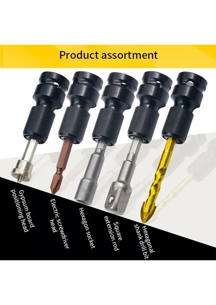 Sıyah Soket Dönüştürücü Adaptör 1/2 Ila 1/4 "lokma Anahtarı Crafhtam Soket Dönüştürücü Elektrik Anahtarı Dönüşüm Kol Adaptörü El Aleti (Yurt Dışından)