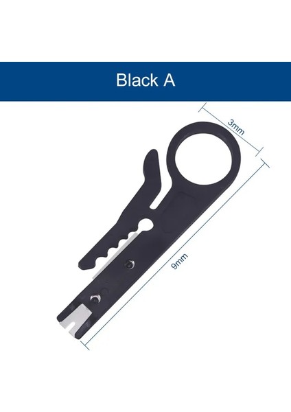 Siyah Sıcak Otomatik Sıyırma Pensesi Tel Stripper Kablo Tel Kesiciler Altıgen Anahtarı Araçları Pense ile Sıyırma Sıkma Aracı (Yurt Dışından)