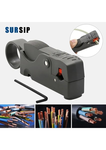 Siyah Sıcak Otomatik Sıyırma Pensesi Tel Stripper Kablo Tel Kesiciler Altıgen Anahtarı Araçları Pense ile Sıyırma Sıkma Aracı (Yurt Dışından) fırsatları