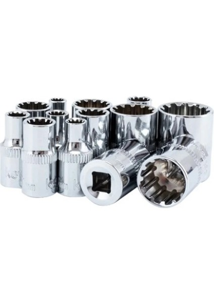 9mm 1/4 "kare Sürücü 12 Noktalı Soket Bit Cırcır Anahtarı 12 Diş Lokma Anahtar El Aleti 12 Açı Erik Çiçeği Kol Bir Adet (Yurt Dışından)