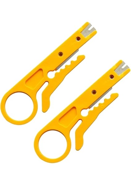 2 Adet Kablo Sıyırma Tel Kesici Çok Fonksiyonlu Elektrikli Sıyırma Bıçağı Pense Araçları Rimper Pense Taşınabilir Kablo Tel Striper Aracı (Yurt Dışından)