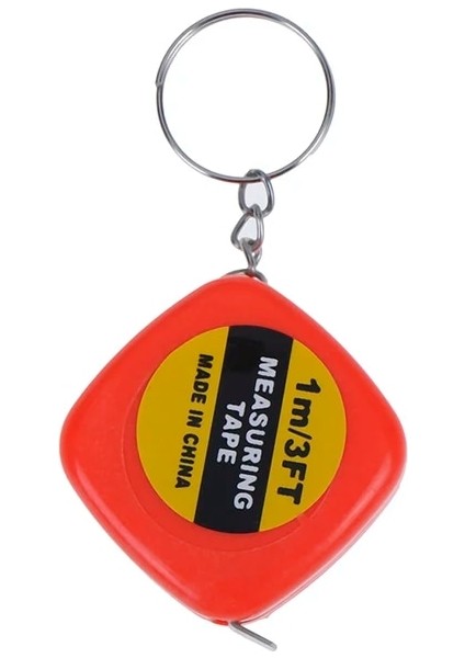 Kırmızı 1 Adet 1 M Mini Mezura Anahtarlık Yatay Kabarcık Plastik Taşınabilir Geri Çekilebilir Cetvel Santimetre/inç Mezura (Yurt Dışından)