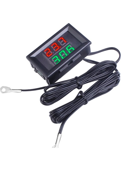 Kırmızı Yeşil Dc 4 V-28 V 0.28 Inç Mini LED Çift Ekran Dijital Sıcaklık Sensörü, Ntc Su Geçirmez Metal Çift Problu Sıcaklık Test Cihazı (Yurt Dışından) fiyatları
