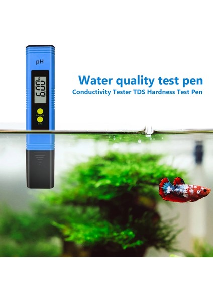 Mavi Taşınabilir Ph Ölçer Kalem 0.01 Akvaryum Yüzme Havuzu Için 0-14 Ölçüm Aralığı ile Su Kalitesi Test Cihazı Için Yüksek Hassasiyetli (Yurt Dışından) modelleri