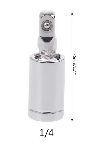 45MM 1-4 45-67MM 1/4 "3/8" 1/2" Evrensel Bağlantı Seti Cırcır Açısı Uzatma Çubuğu Soket Adaptörü Manuel ve Pnömatik 360 Döner Adaptör (Yurt Dışından)