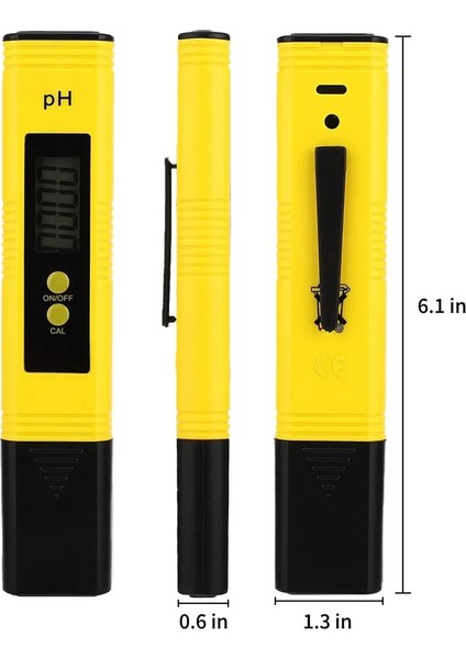 Hiçbir Kutu Dijital LCD Ph Ölçer Kalem Test Cihazı Doğruluğu 0.01 Akvaryum Havuz Suyu Şarap Idrar Otomatik Kalibrasyon (Yurt Dışından)