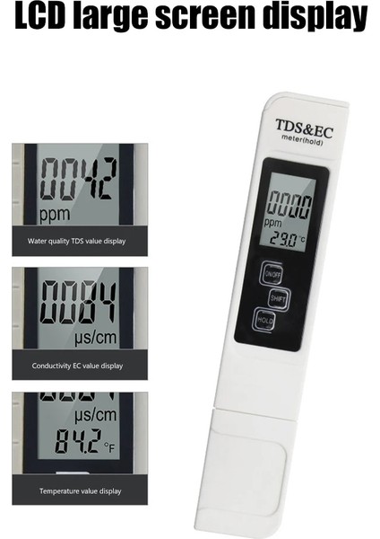 Mavi - Kutulu Ph/tds/ec/sıcaklık Ölçer Tds Ph Ölçer Havuzlar Içme Suyu Akvaryumu Için LCD Ekranlı Dijital Su Kalitesi Monitör Test Cihazı (Yurt Dışından) indirimleri