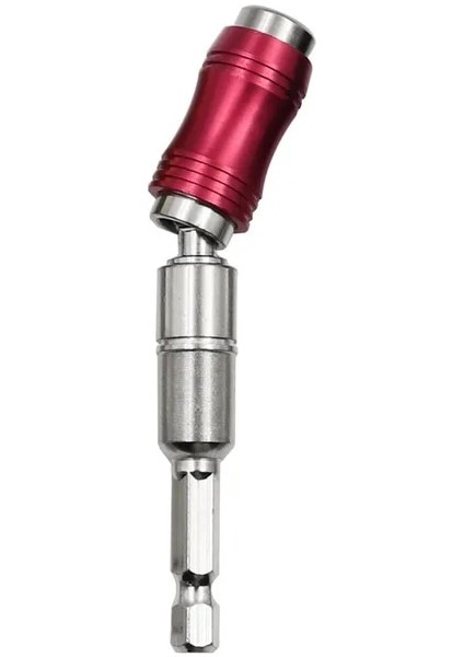 Kırmızı Silver-1pc 1/4 "hex Manyetik Döner Matkap Ucu Hızlı Değişim Tahrik Kılavuzu Matkap Dar Alanlar Için Döner Uç Tutucu Manyetik Uç Uç Tutucu (Yurt Dışından)