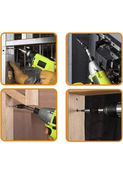 Kırmızı Silver-1pc 1/4 "hex Manyetik Döner Matkap Ucu Hızlı Değişim Tahrik Kılavuzu Matkap Dar Alanlar Için Döner Uç Tutucu Manyetik Uç Uç Tutucu (Yurt Dışından) modelleri